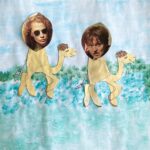 Plakat mit zwei Kamelen zu dem Film die Goldfische